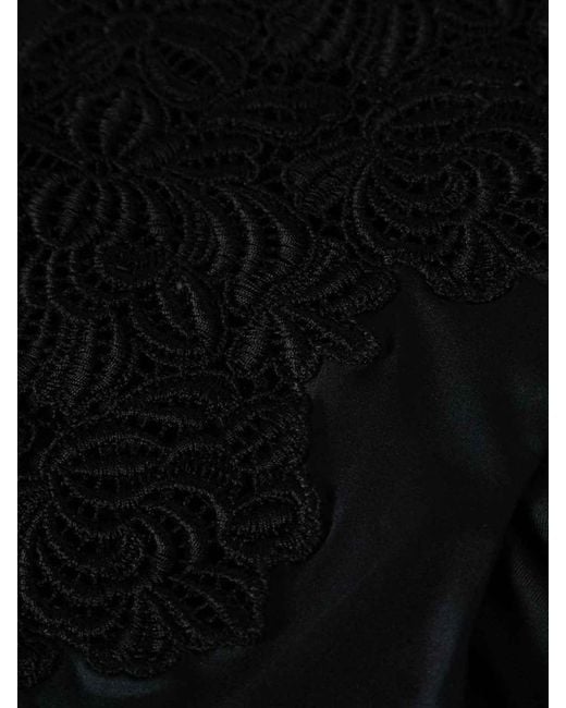 Ermanno Scervino Black Crochet-detail Swimsuit