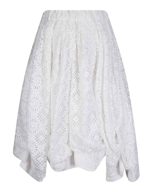 Comme des Garçons White Ladies Pants