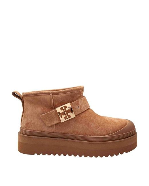 Tory Burch Brown Mellow Ankle Boots