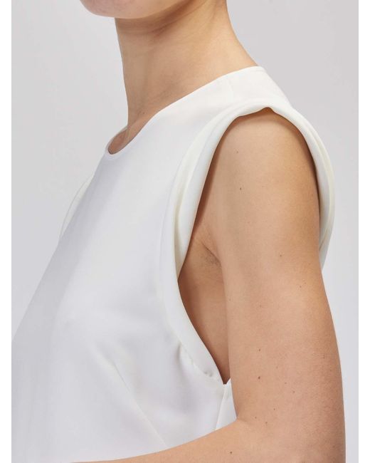 Moschino White Asymmetrical Shutted Dress