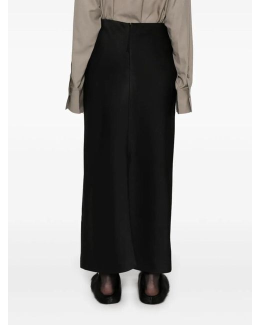 Carven Black Long Skirt