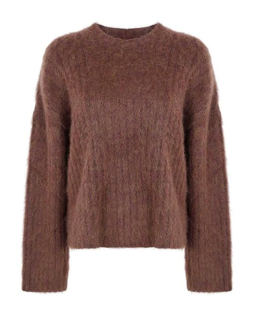 Uma Wang Brown Crew Neck Top
