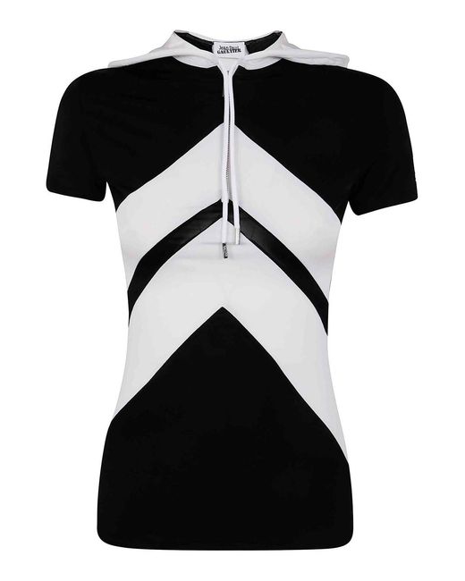 Jean Paul Gaultier Black Viscose Baby Tee Shirt