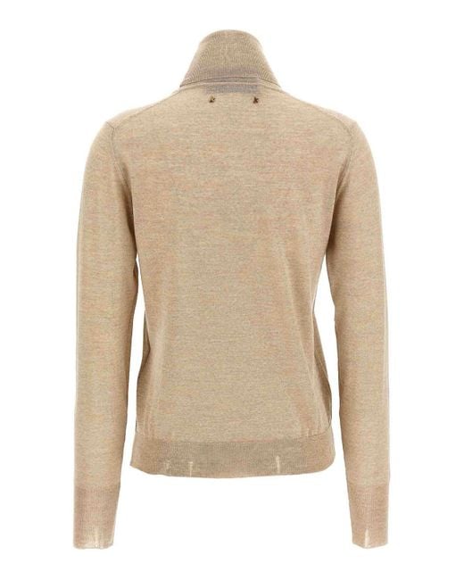 Golden Goose Deluxe Brand Natural Dilara Turtleneck Sweater