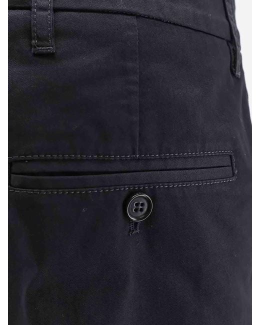 Aspesi Blue Cotton Trousers