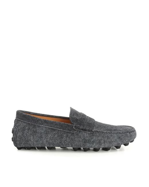 Tod's Gray Gommino Bubble Moccasin for men