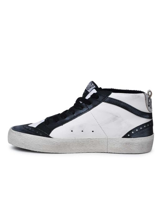 Golden Goose Deluxe Brand Blue Mid-star Classic Leather Sneakers