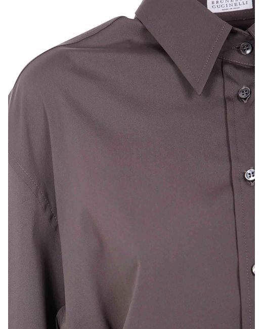 Brunello Cucinelli Purple Shirt