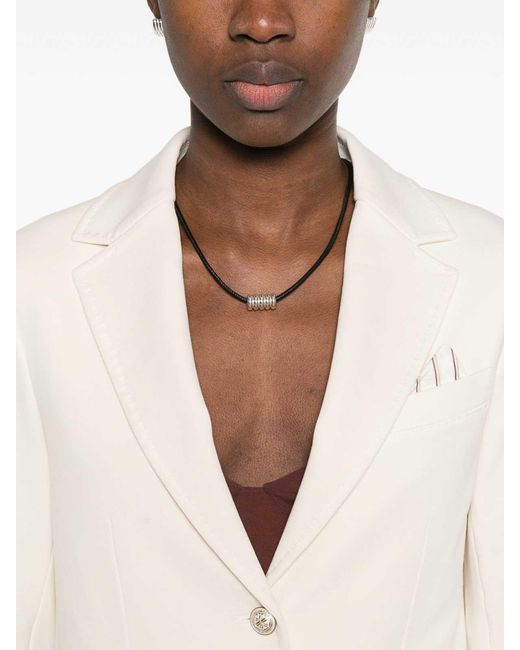 Circolo 1901 White Blazer With Pockets