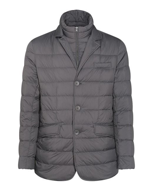 Herno Gray Down Jacket for men