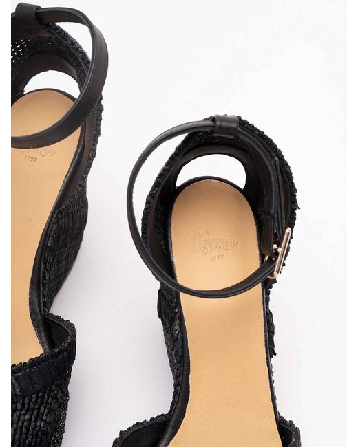 Castaner Black 'Charmie/8Ed/295' Espadrilles