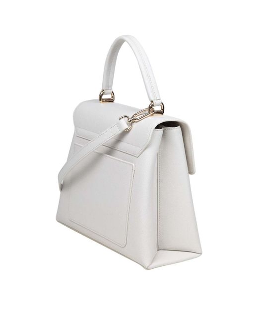 Furla White Leather Handbag