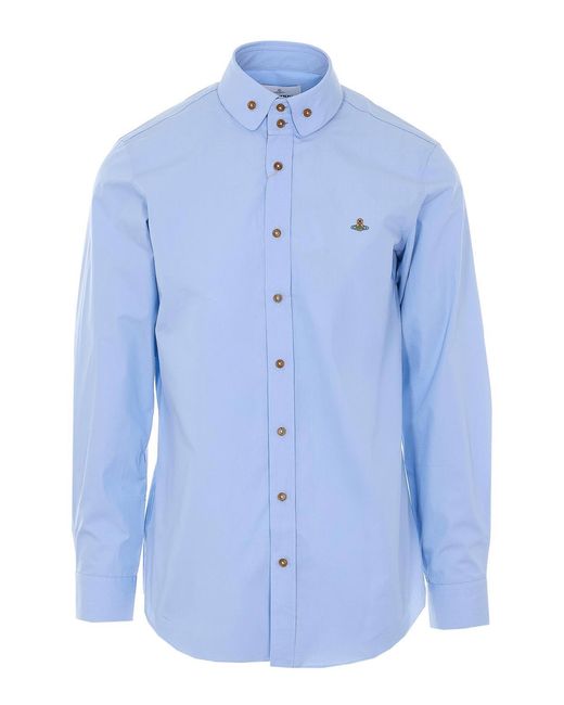 Vivienne Westwood Blue Light Krall Buttons Shirt for men