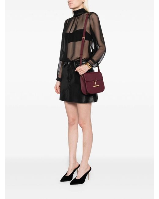 Tom Ford Purple Tara Mini Crossbody Bag