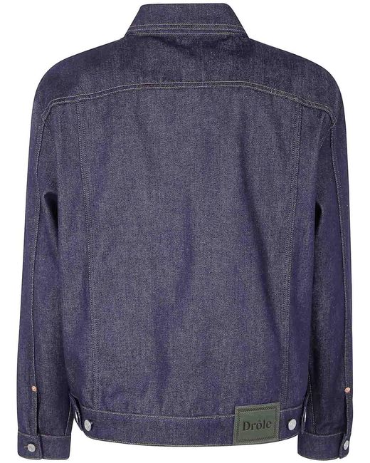 Drole de Monsieur Blue La Veste Denim Brut Jacket for men