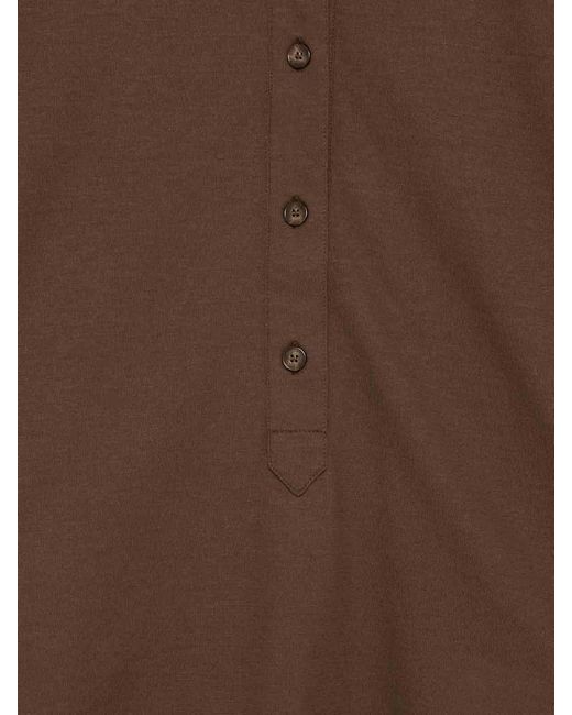 Zanone Brown V Polo Mc