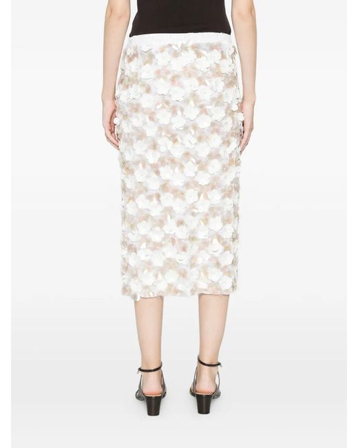 P.A.R.O.S.H. White Skirt