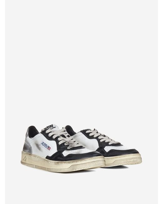 Autry White Leather Sneakers for men