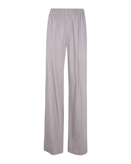 Golden Goose Deluxe Brand Gray Jogging Brittany Light Pinstripes Viscose