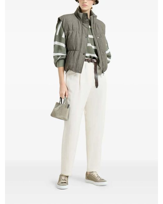 Brunello Cucinelli White Pants
