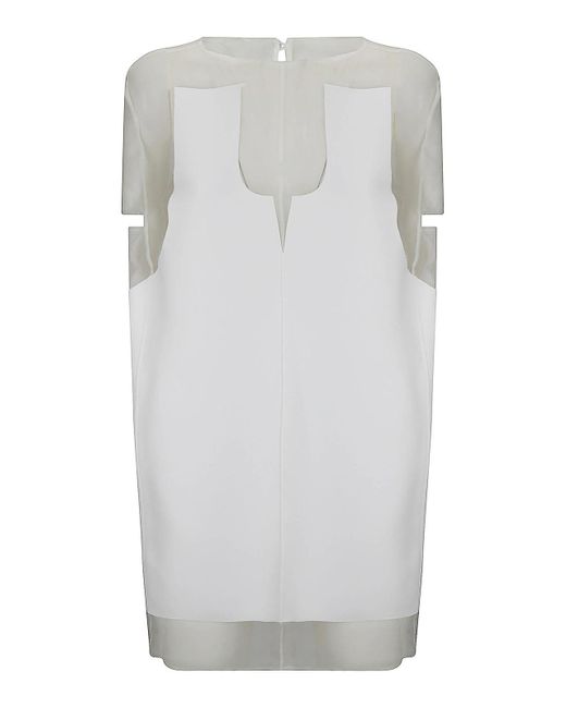 Khaite Gray Panel Dress