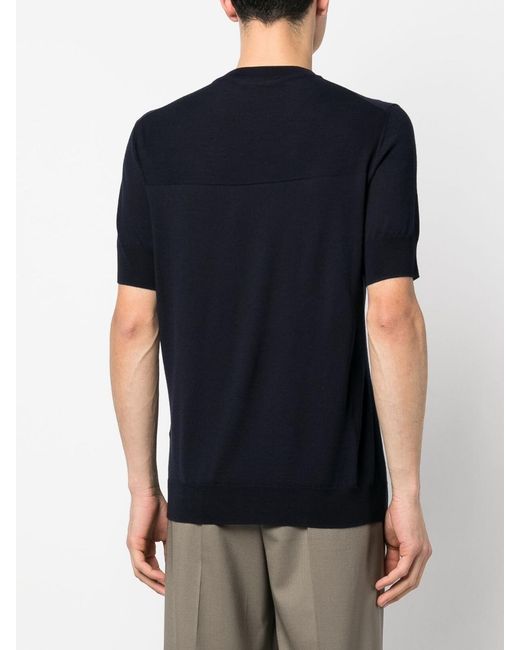 Jil Sander Blue Wool T-Shirt for men