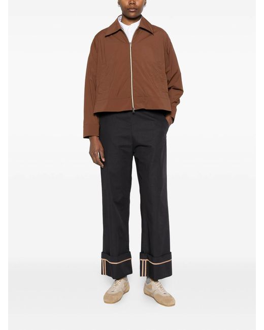 Herno Black Elasticated Waistband Trousers