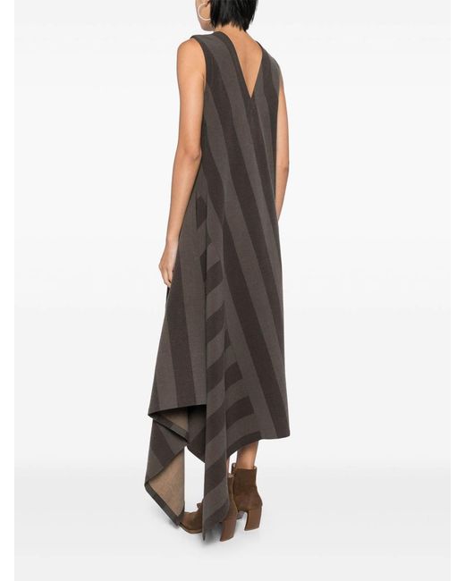 Uma Wang Gray Ardal Long Dress