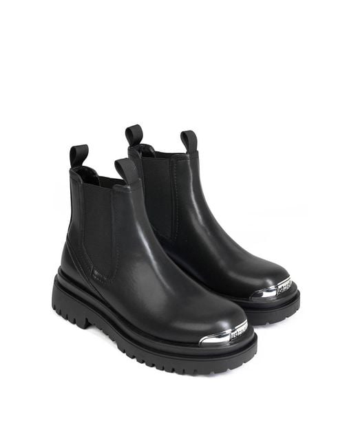 Just Cavalli Black Ankle Boots for men