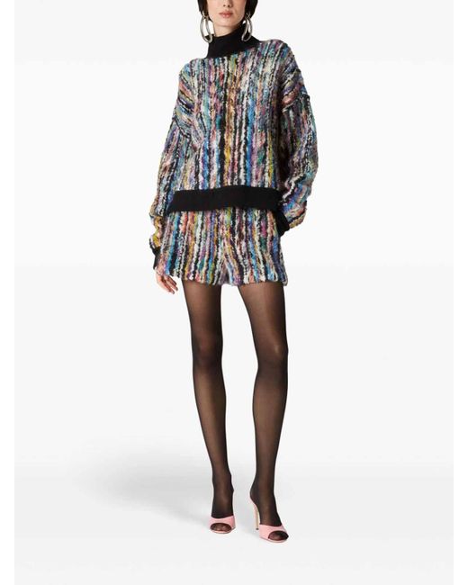 Missoni Blue Abstract Pattern Print Sweater