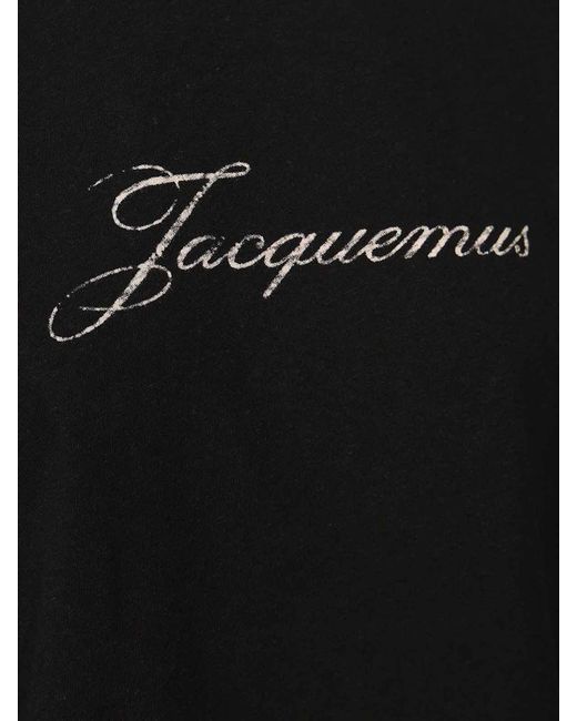 Jacquemus Black T-Shirt With Writing