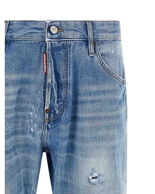 DSquared² Blue Teddy Jeans for men