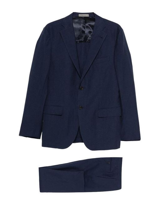 Corneliani Blue Single-Breasted Suit for men