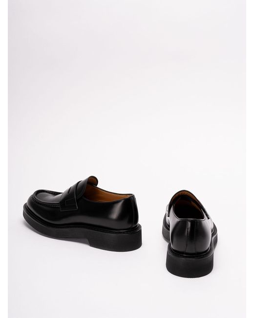 Church's Black Lynton Leather Slip-On Shoes for men