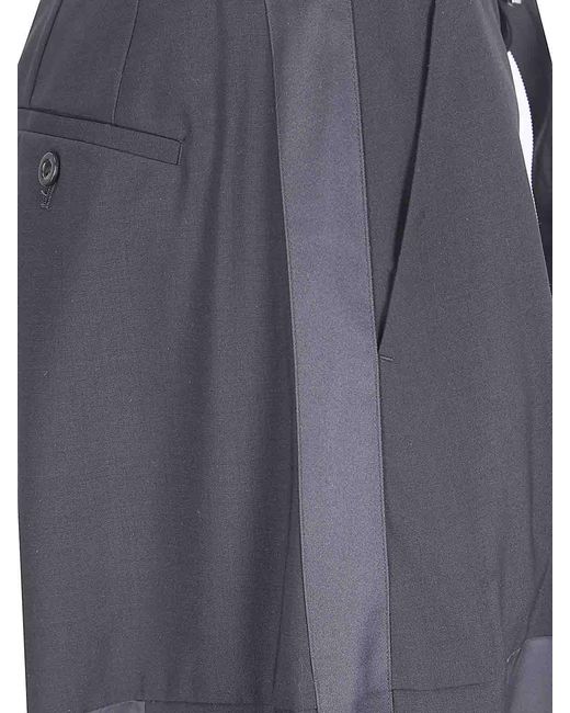 Sacai Gray Wool Suiting Pants