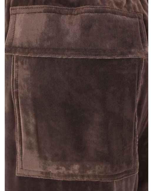 Rick Owens Brown Dietrich Drawstring Pants for men