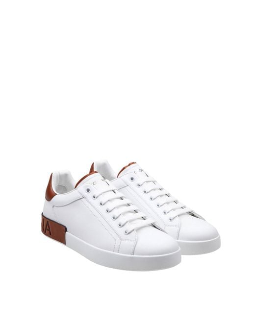 Dolce & Gabbana White Portofino Sneakers for men