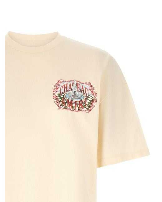 Amiri White Chateau Sketch T-Shirt for men