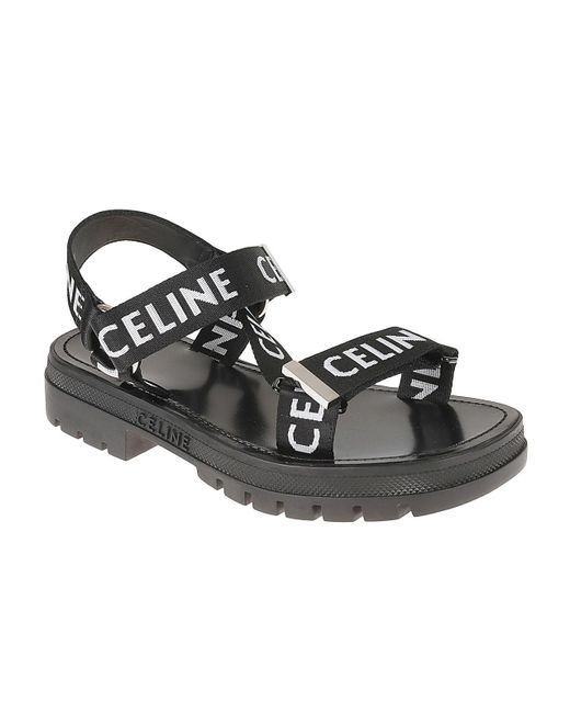 Céline Black Strappy Sandal 40 for men