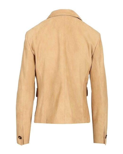 Tagliatore Natural Long-Sleeved Button-Up Jacket