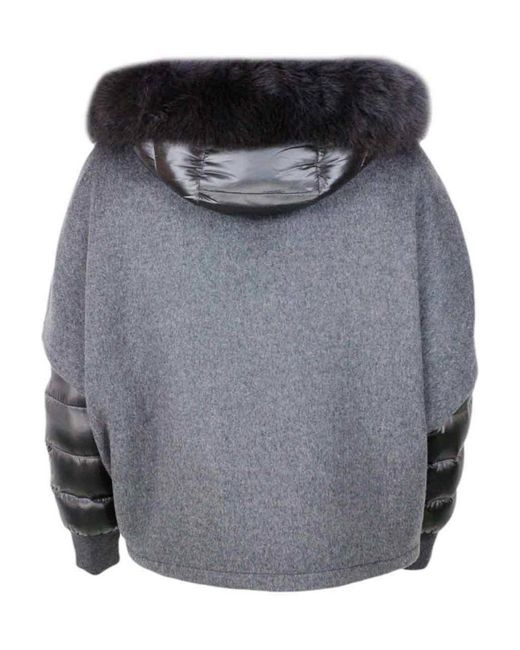 Moorer Gray Wool And Cashmere Jacket