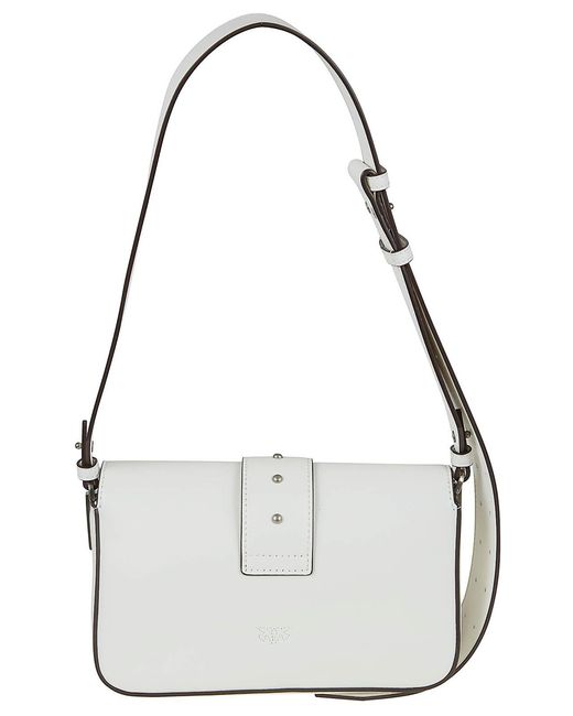 Pinko White Love Bag Borse
