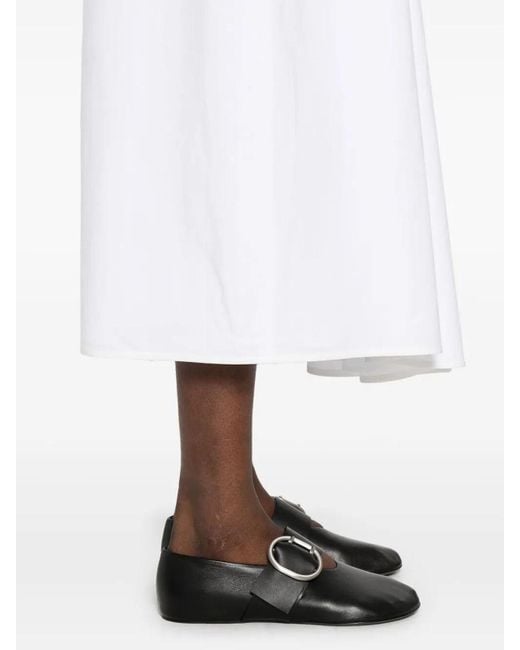 Carven White Sk217 Skirt
