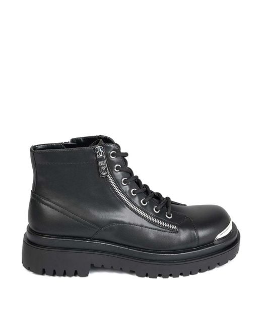 Just Cavalli Black Bourne Zip Ankle Boot for men
