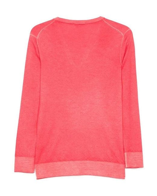 Malo Pink Cashmere V Neck