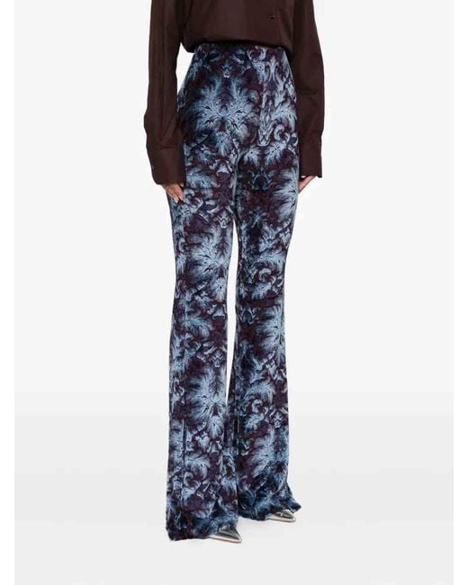 Etro Blue Printed Trouses