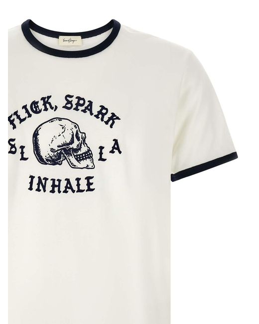 Second/Layer White T-Shirt for men