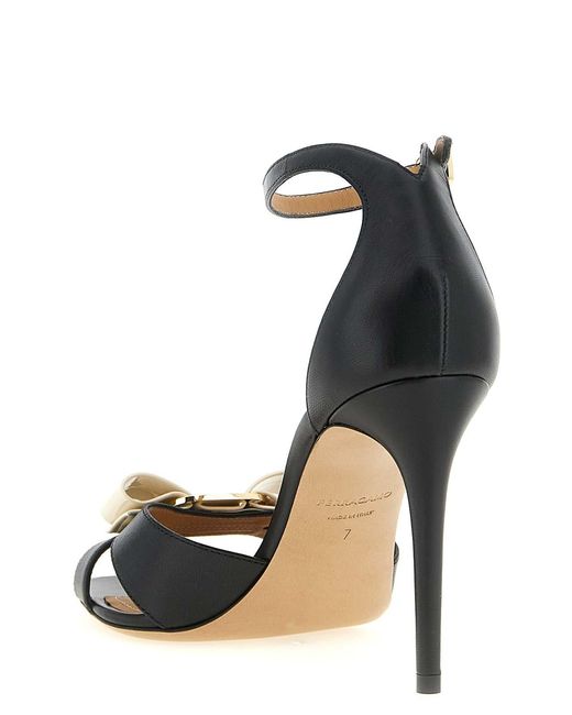 Ferragamo White Roxy Sandals