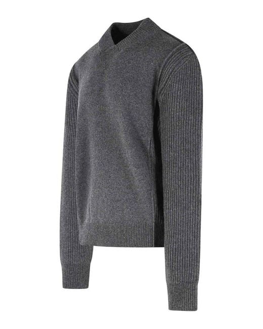 Marni Gray Virgin Wool And Cashmere Sweater for men