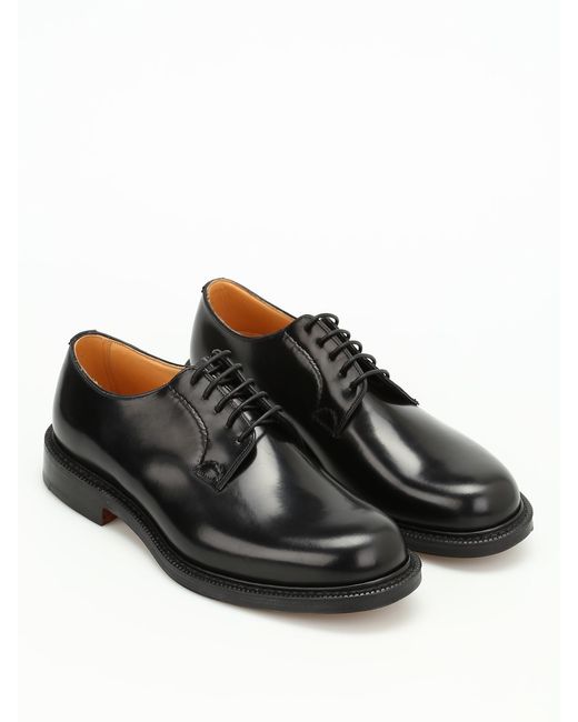Church's Black Classic Lace-Up Dress Shoes for men